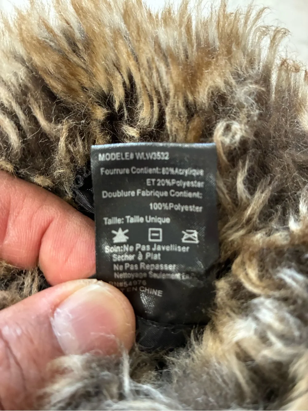 Vtg Fabulous Hand Muff Warmer  Faux